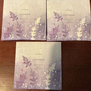 LOT X 3 THYMES LAVENDER BATH SALTS